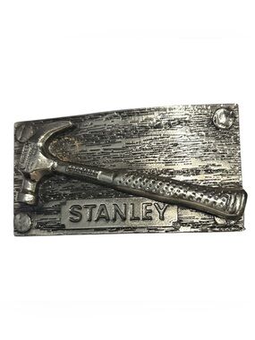 Vintage Stanley Tools Belt Buckle 1981